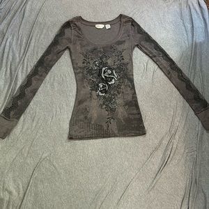 Miss Me long sleeve top size medium